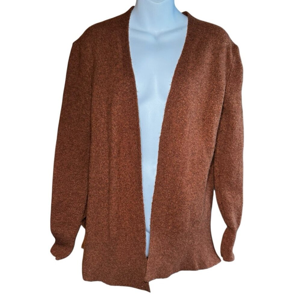 Madewell Merino Cardigan‎ XS Brown Minimalist Cozycore Layering Fall Neutral